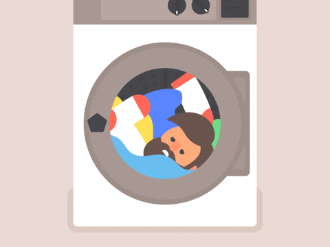 Washing machine running